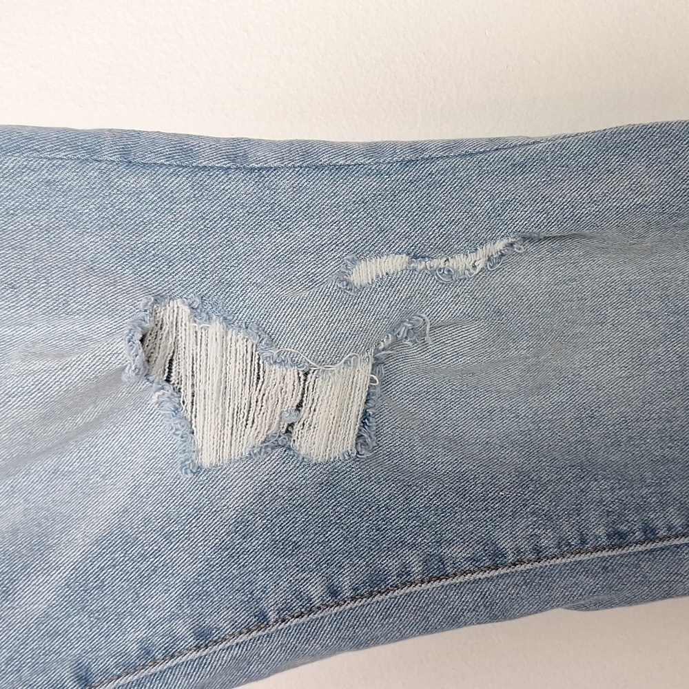 Distressed Blue Women's Jeans - Picture 5 of 10